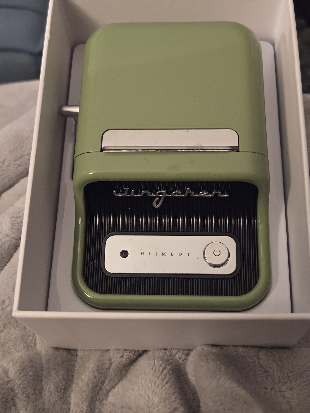 Green Portable Label Printer - Retro Styled